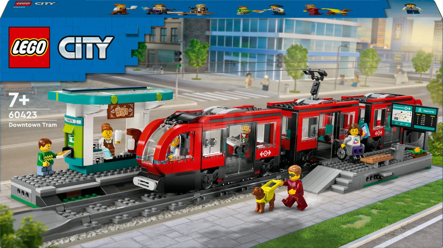 LEGO®  60423 - LE TRAMWAY ET LA STATION DU CENTRE-VILLE